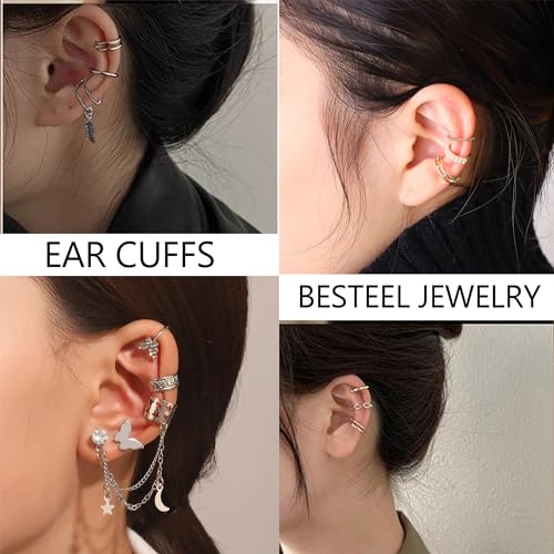 66 Pcs Non-Piercing Ear Cuff Earrings Set
