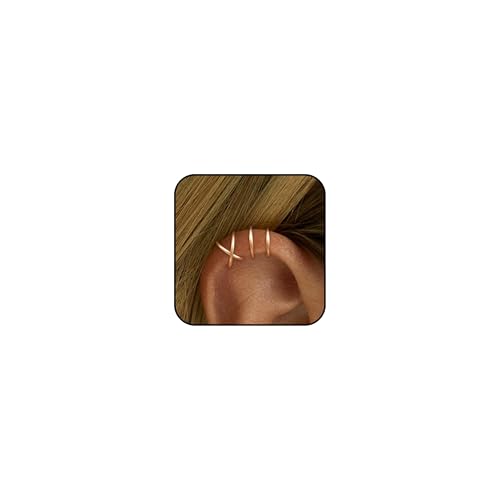 Trendy Gold Non-Piercing Ear Cuffs for Women