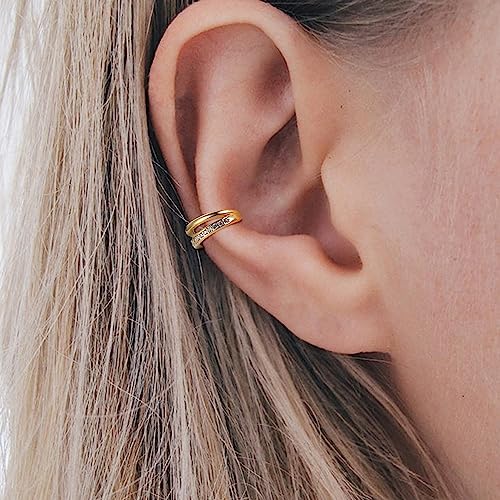 Gold Non-Piercing Ear Cuff Earrings Set
