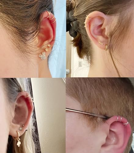 Trendy Gold Non-Piercing Ear Cuffs for Women
