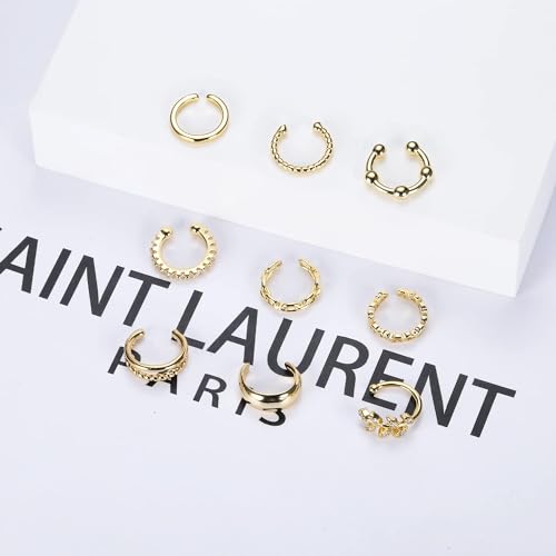 18 Gold Adjustable Ear Cuffs for Women
