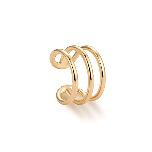 Gold Non-Pierced Ear Cuff Earring - Minimalist Design