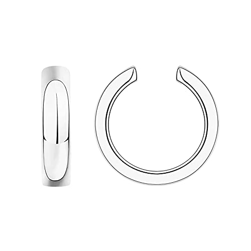 14K White Gold Plated Modern Ear Cuff