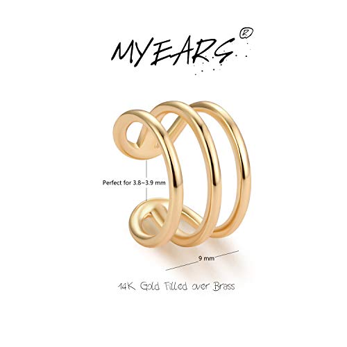 Gold Non-Pierced Ear Cuff Earring - Minimalist Design