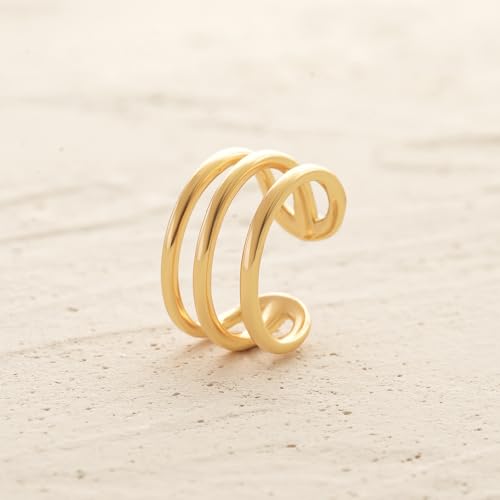 Gold Non-Pierced Ear Cuff Earring - Minimalist Design