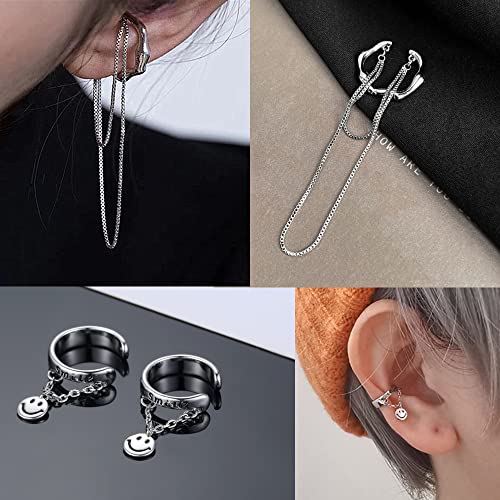 34 PCS Non-Piercing Adjustable Ear Cuffs Set