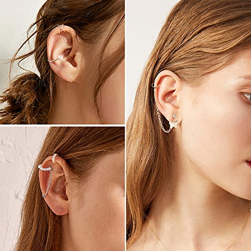 64PCS Adjustable Non-Piercing Ear Cuff Earrings