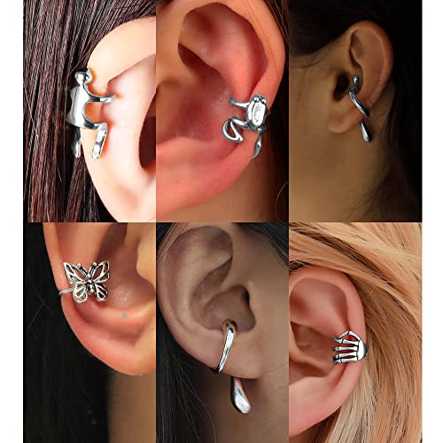 34 PCS Non-Piercing Adjustable Ear Cuffs Set