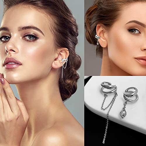 34 PCS Non-Piercing Adjustable Ear Cuffs Set