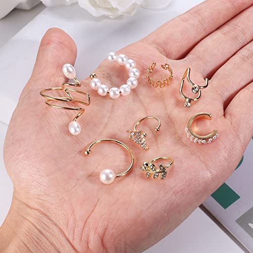 64PCS Adjustable Non-Piercing Ear Cuff Earrings