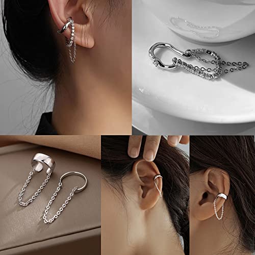 34 PCS Non-Piercing Adjustable Ear Cuffs Set
