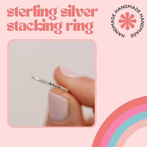 Delicate Silver Stacking Rings | Minimalist Jewelry Gifts