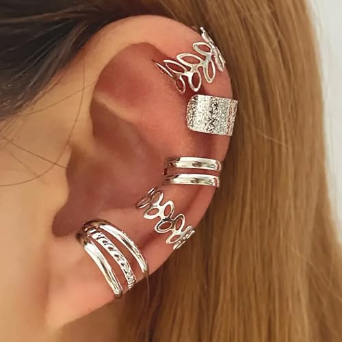 Trendy Non-Piercing Gold Ear Cuff Earrings