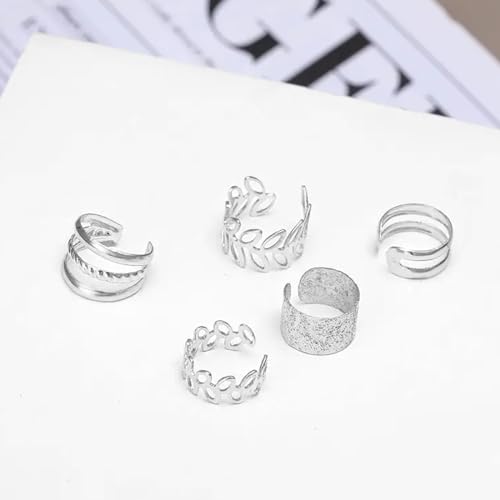 Trendy Non-Piercing Gold Ear Cuff Earrings