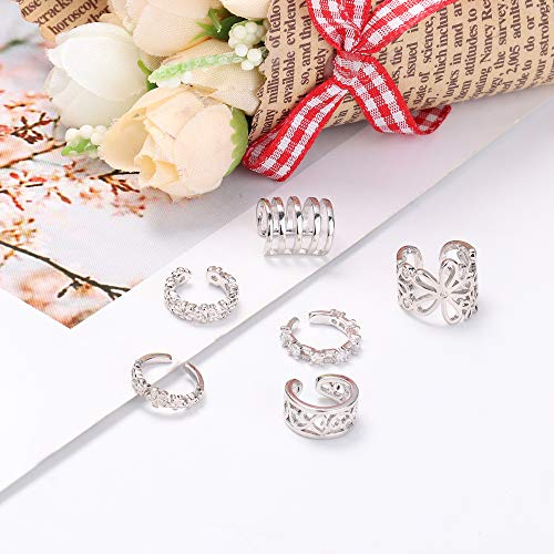 20 Pcs Adjustable Non-Piercing Ear Cuffs Set