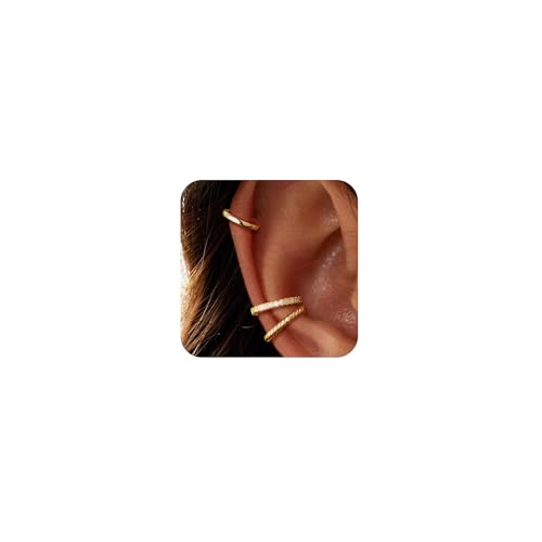 Dainty Non-Piercing Gold Plated Ear Cuffs
