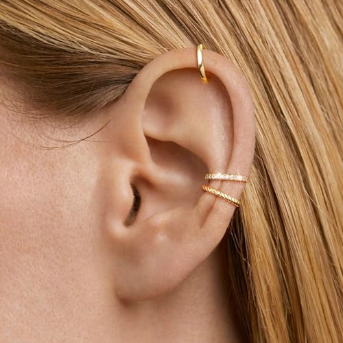 Dainty Non-Piercing Gold Plated Ear Cuffs