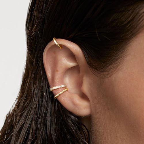 Dainty Non-Piercing Gold Plated Ear Cuffs