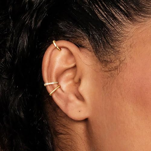 Dainty Non-Piercing Gold Plated Ear Cuffs