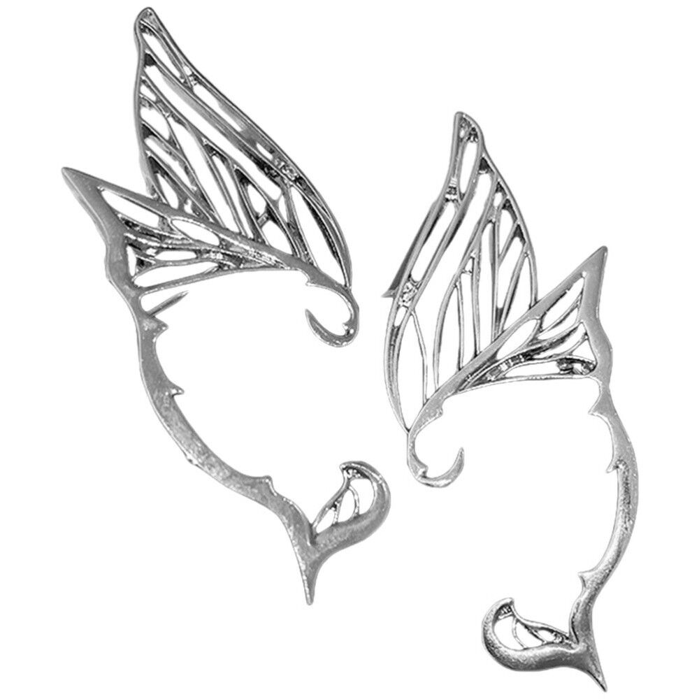 Butterfly Elf Ear Cuffs - Fairy Dangle Earrings