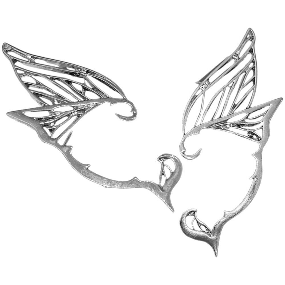 Butterfly Elf Ear Cuffs - Fairy Dangle Earrings