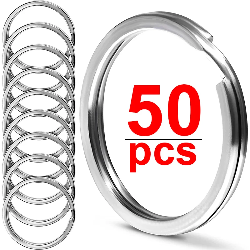 25/30mm Stainless Steel Key Rings for Jewelry Making