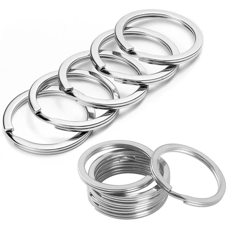 25/30mm Stainless Steel Key Rings for Jewelry Making