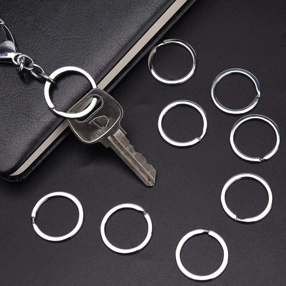 25/30mm Stainless Steel Key Rings for Jewelry Making
