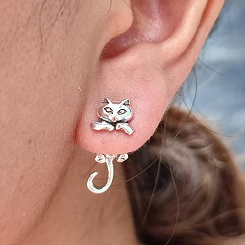 Unique Cat Stud Earrings for Women and Girls