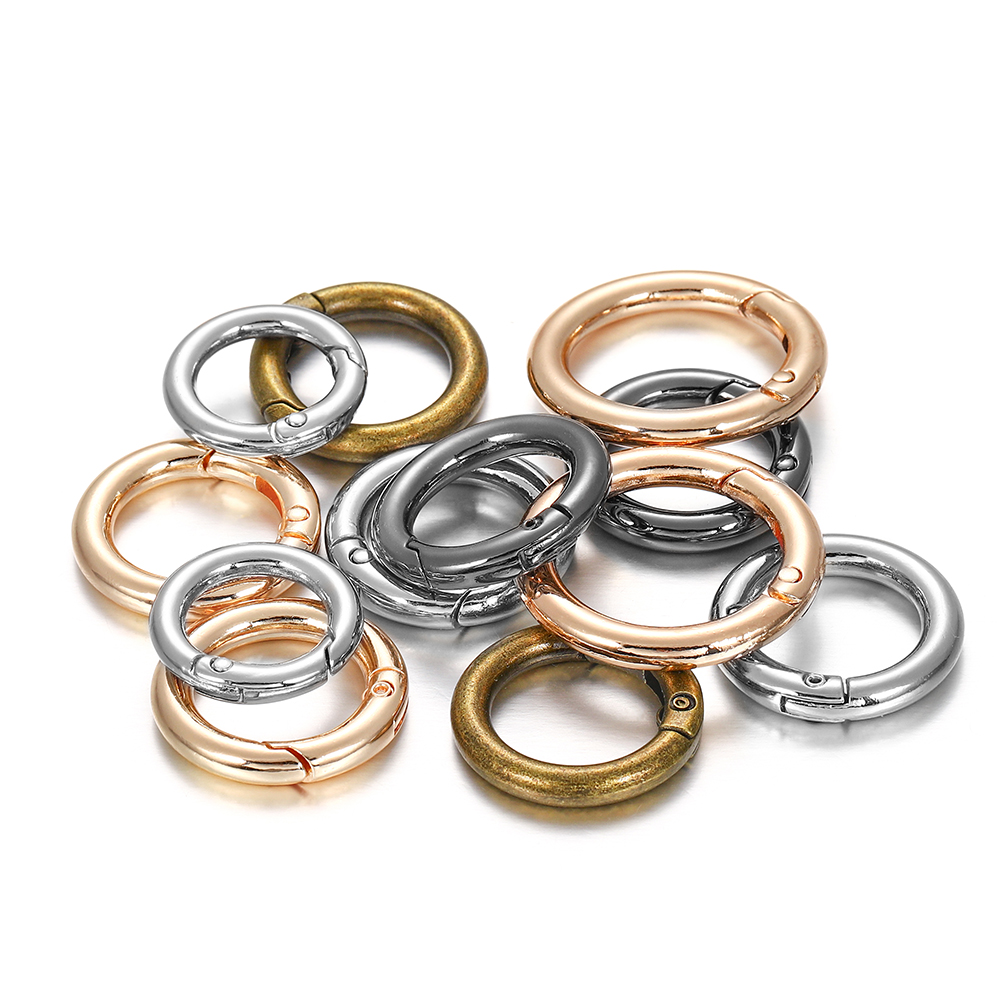 5pcs Metal O Ring Spring Clasps for DIY Jewelry