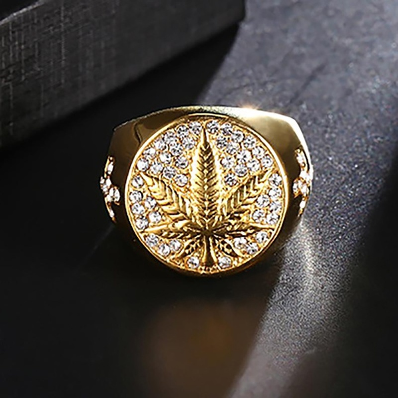 Geometric Metal Glossy Signet Ring for Men