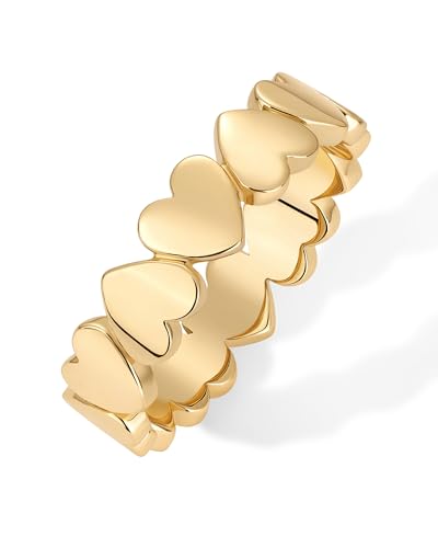 Heart Stackable Ring in 14K Yellow Gold