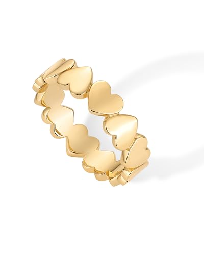 Heart Stackable Ring in 14K Yellow Gold