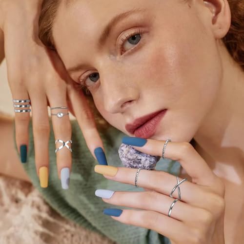 25 Pcs Bohemian Stackable Knuckle Rings Set