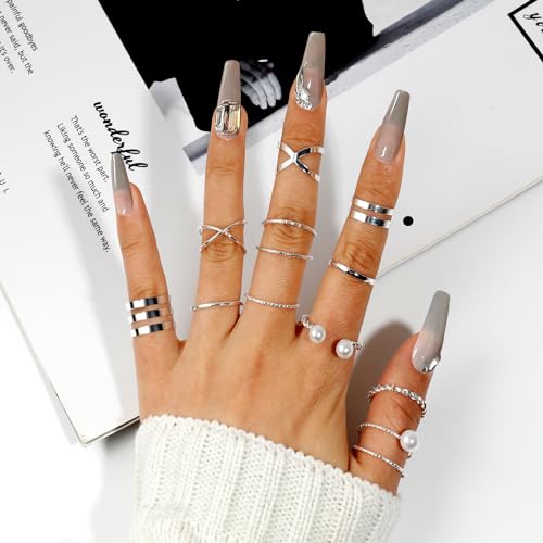 25 Pcs Bohemian Stackable Knuckle Rings Set