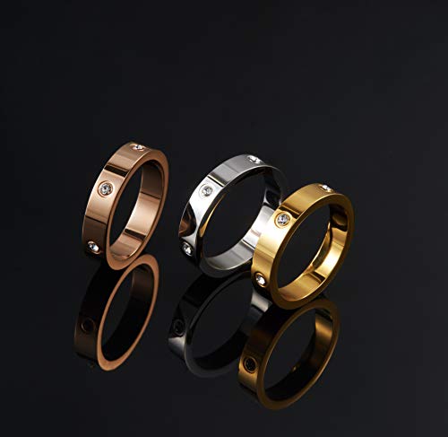 18K Gold & Silver Love Friendship Promise Ring