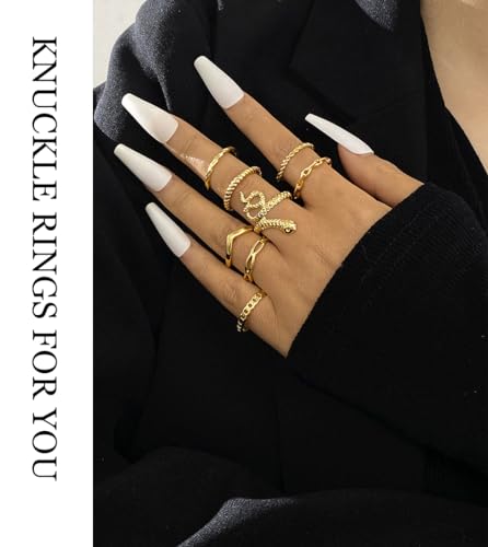 30 Pcs Vintage Gold Knuckle Ring Set for Women