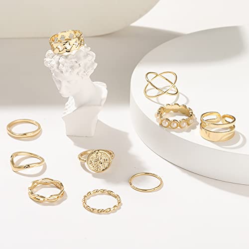 30 Pcs Vintage Gold Knuckle Ring Set for Women