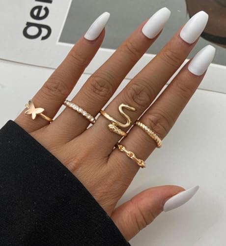 30 Pcs Vintage Gold Knuckle Ring Set for Women