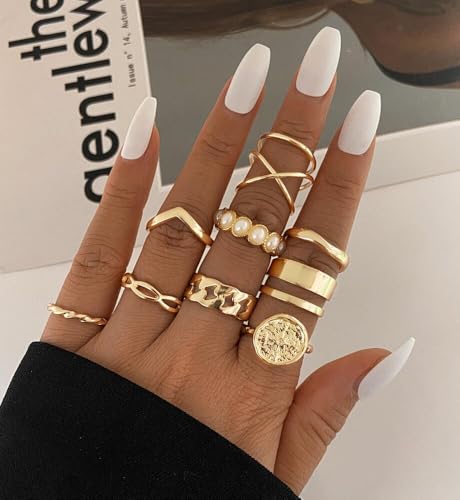 30 Pcs Vintage Gold Knuckle Ring Set for Women