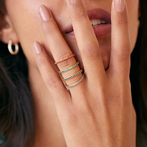 14K Gold Plated Sterling Silver Stackable Ring