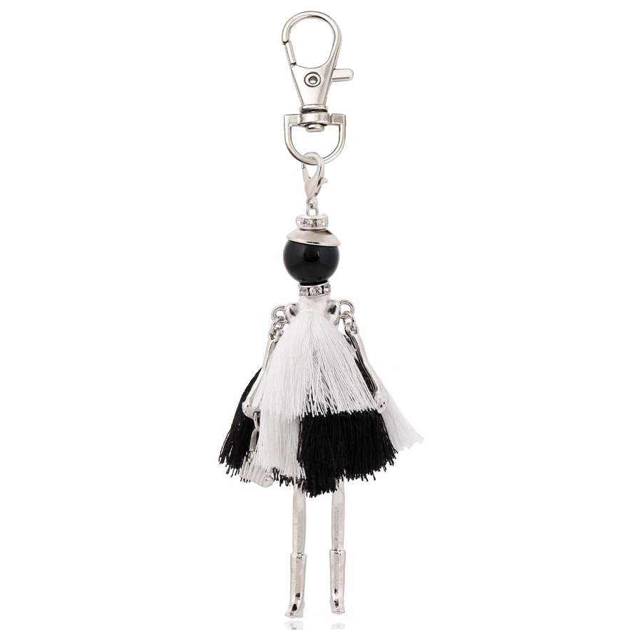 Stylish Handmade Keychain with Pendant Charms