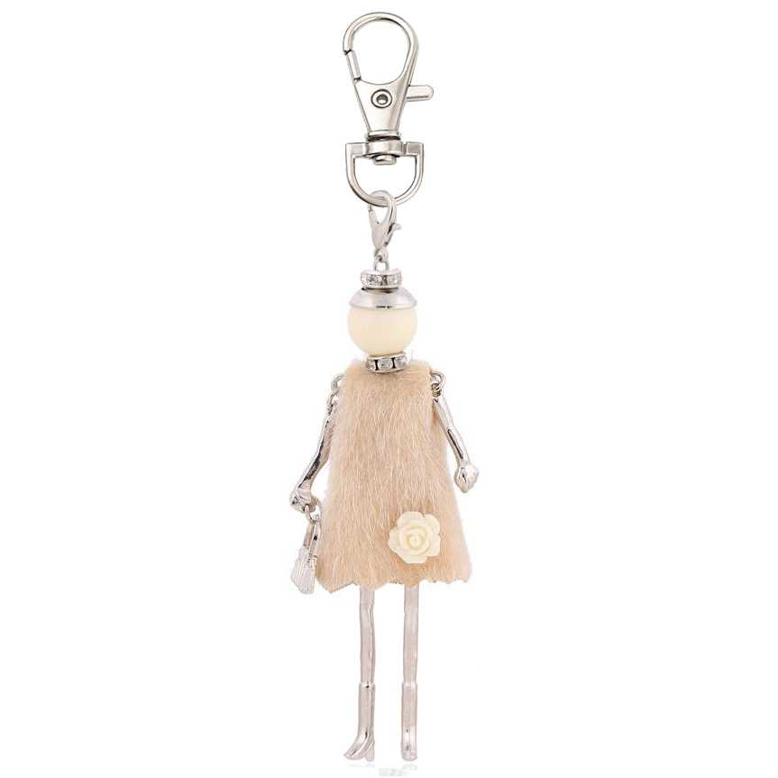 Stylish Handmade Keychain with Pendant Charms