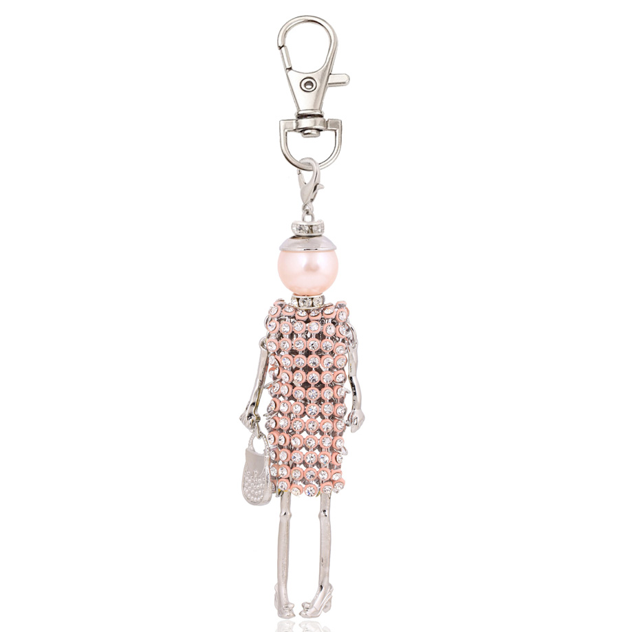 Stylish Handmade Keychain with Pendant Charms