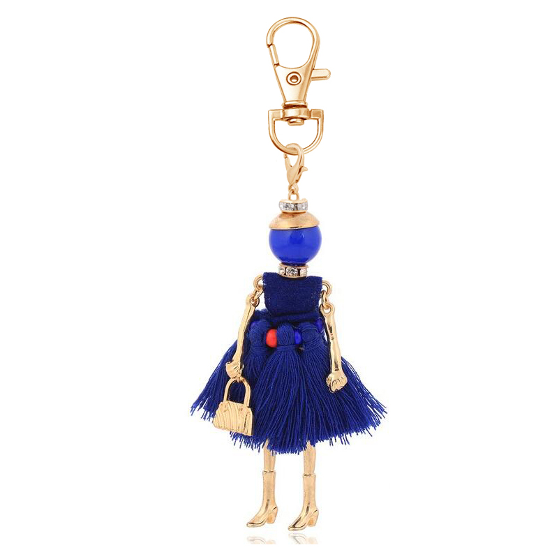 Stylish Handmade Keychain with Pendant Charms