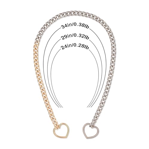 ADEMISHIA Heart O-ring Chain Necklace: Handmade Punk Gothic Style