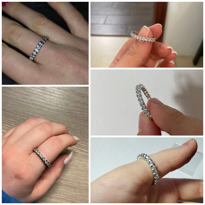 Elegant CZ Paved Round Ring for Women