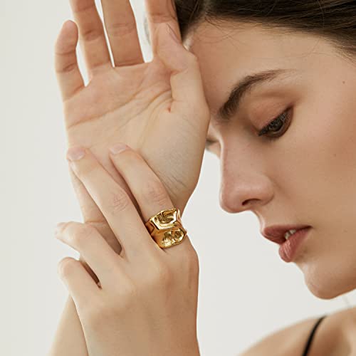 Vintage Chunky Gold Statement Ring for All