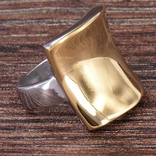 Curved Chunky 18K Gold Plated Statement Ring