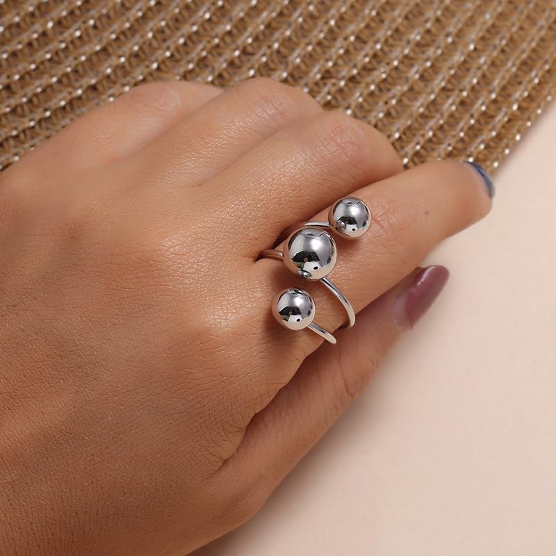 Sora Tuki Bold Chunky Silver Wrap Ring